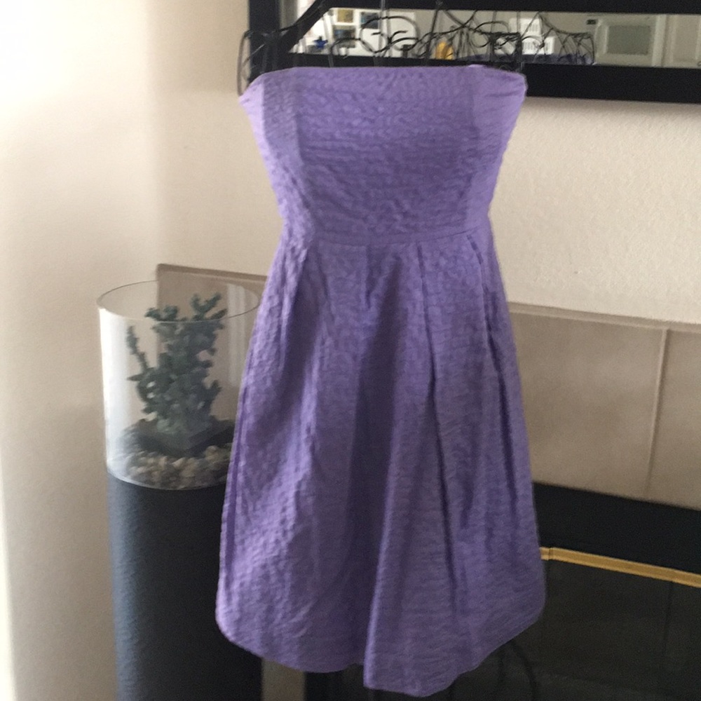 💐Gorgeous J.Crew Lavender Strapless Dress